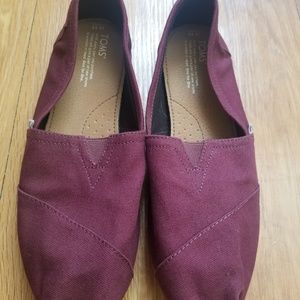 TOMs Wine colored, Size 11